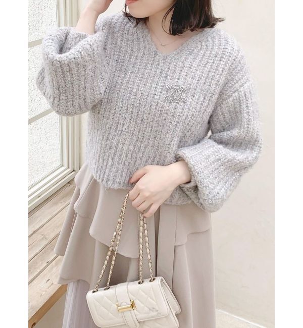 dazzlin「スクエアロゴブローチ」|その他|