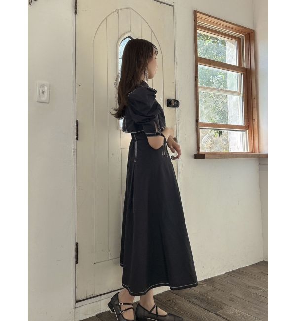 dazzlin「カットアウトシャツワンピース」|ワンピース|