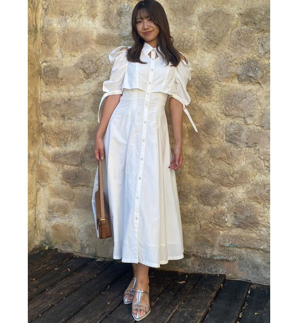 dazzlin「カットアウトシャツワンピース」|ワンピース|