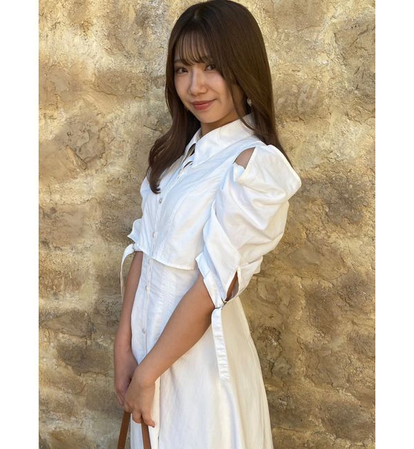 dazzlin「カットアウトシャツワンピース」|ワンピース|