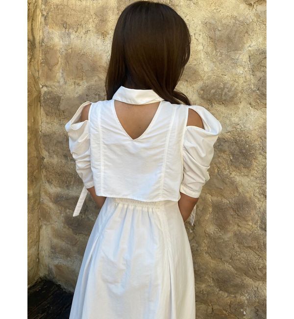 dazzlin「カットアウトシャツワンピース」|ワンピース|