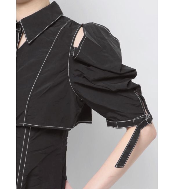 dazzlin「カットアウトシャツワンピース」|ワンピース|