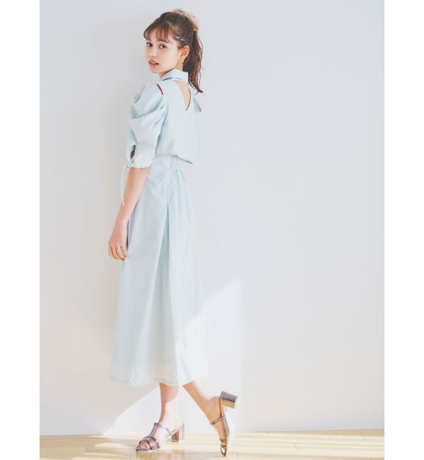 dazzlin「カットアウトシャツワンピース」|ワンピース|