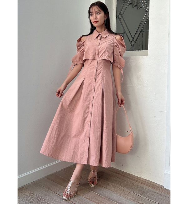 dazzlin「カットアウトシャツワンピース」|ワンピース|