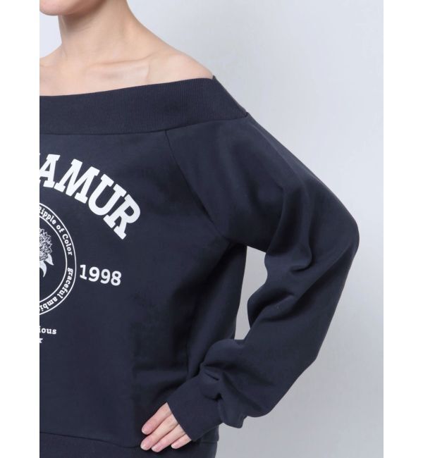 dazzlin「【CALNAMURコラボ】カルミアプリント オフショルダー プルオーバー」|スウェット・ジャージ|