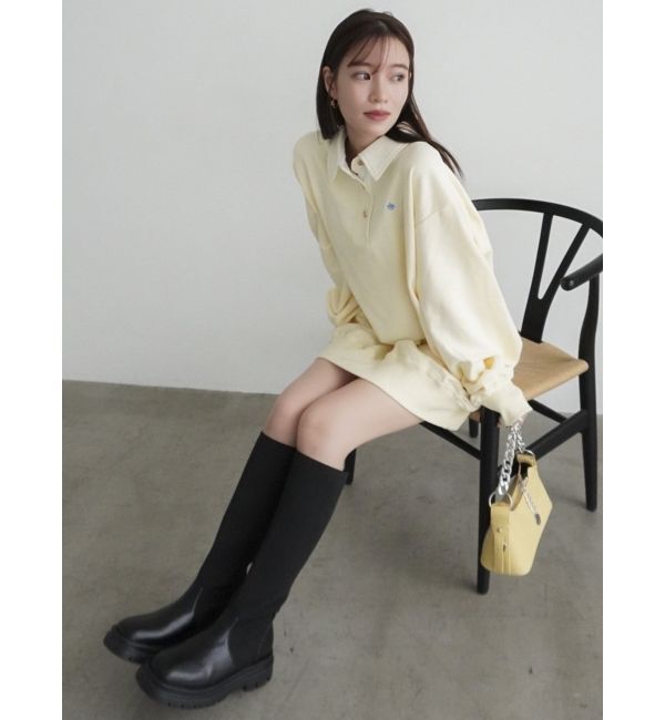 dazzlin「【POLO BCS コラボ】ポロカラーオーバーサイズスウェット」|スウェット・ジャージ|