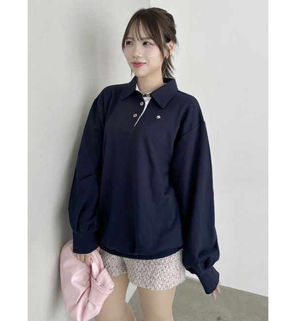 dazzlin「【POLO BCS コラボ】ポロカラーオーバーサイズスウェット」|スウェット・ジャージ|