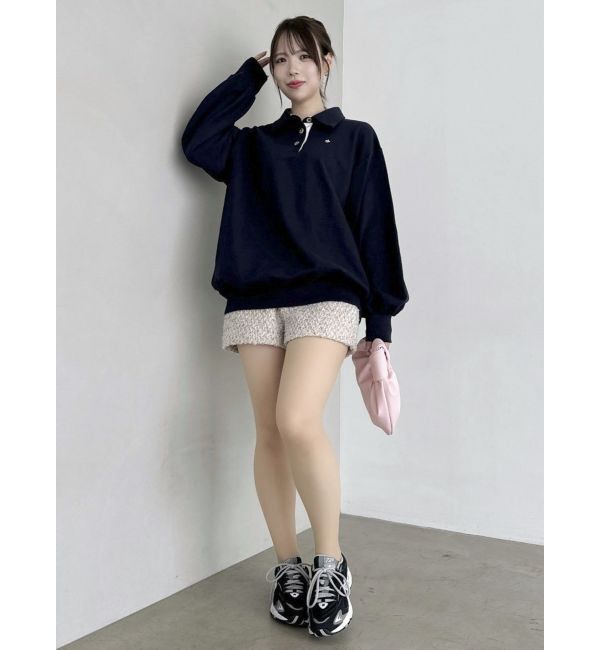 dazzlin「【POLO BCS コラボ】ポロカラーオーバーサイズスウェット」|スウェット・ジャージ|