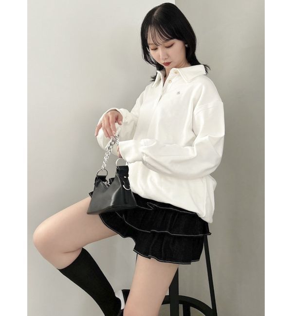 dazzlin「【POLO BCS コラボ】ポロカラーオーバーサイズスウェット」|スウェット・ジャージ|