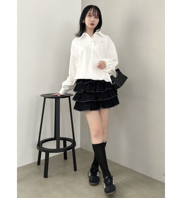 dazzlin「【POLO BCS コラボ】ポロカラーオーバーサイズスウェット」|スウェット・ジャージ|