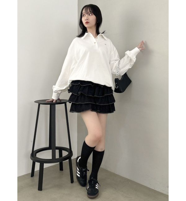 dazzlin「【POLO BCS コラボ】ポロカラーオーバーサイズスウェット」|スウェット・ジャージ|