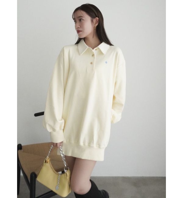 dazzlin「【POLO BCS コラボ】ポロカラーオーバーサイズスウェット」|スウェット・ジャージ|
