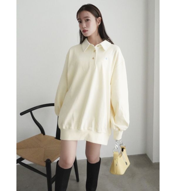 dazzlin「【POLO BCS コラボ】ポロカラーオーバーサイズスウェット」|スウェット・ジャージ|