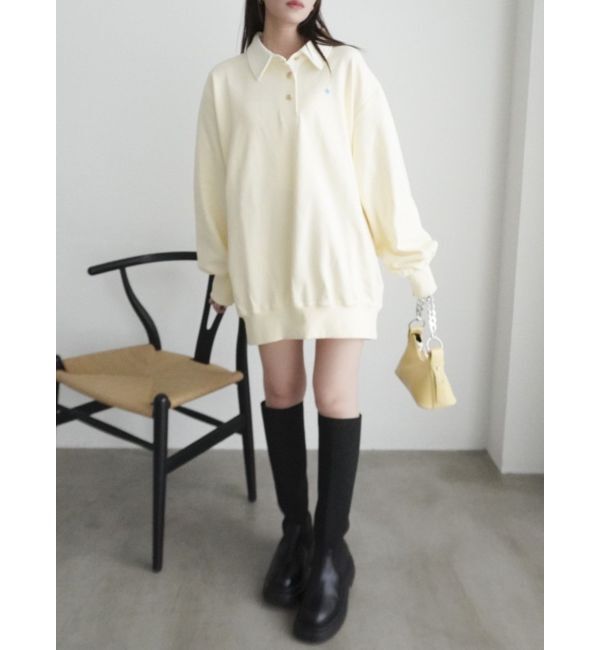 dazzlin「【POLO BCS コラボ】ポロカラーオーバーサイズスウェット」|スウェット・ジャージ|