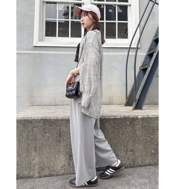 dazzlin「シアーツイードオーバーシャツ」|シャツ・ブラウス|