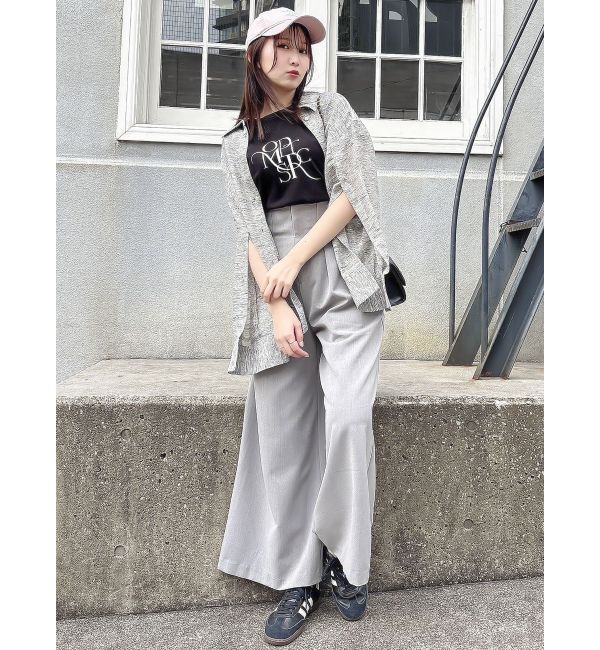 dazzlin「シアーツイードオーバーシャツ」|シャツ・ブラウス|