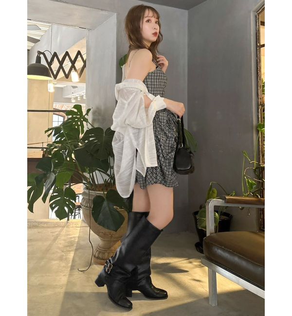 dazzlin「シアーツイードオーバーシャツ」|シャツ・ブラウス|