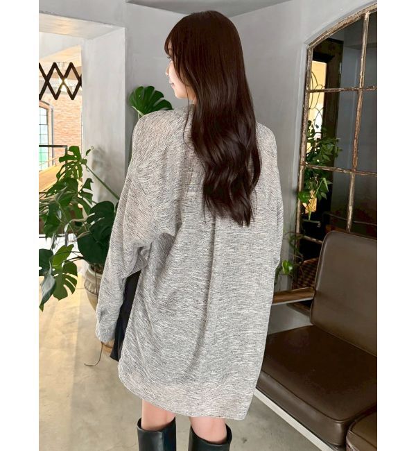 dazzlin「シアーツイードオーバーシャツ」|シャツ・ブラウス|