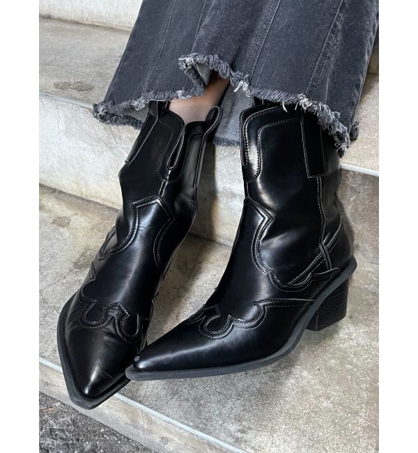 EMODA「ショートウエスタンブーツ」|ショートブーツ|