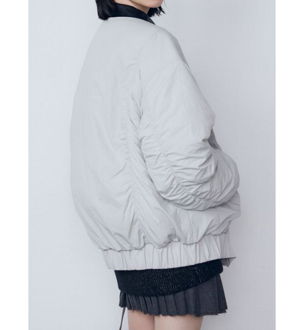 EMODA「オーバーカラーボンバージャケット」|ブルゾン・スタジャン|