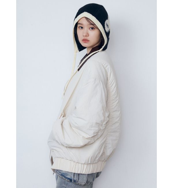 EMODA「オーバーカラーボンバージャケット」|ブルゾン・スタジャン|