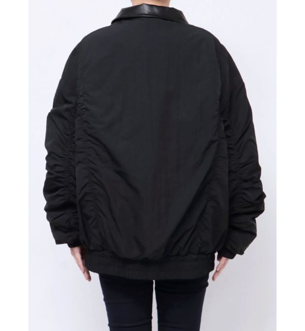 EMODA「オーバーカラーボンバージャケット」|ブルゾン・スタジャン|