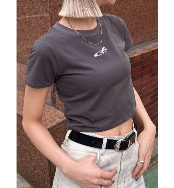 EMODA「ロゴグラデーションミニマルTシャツ」|Tシャツ・カットソー|グレー