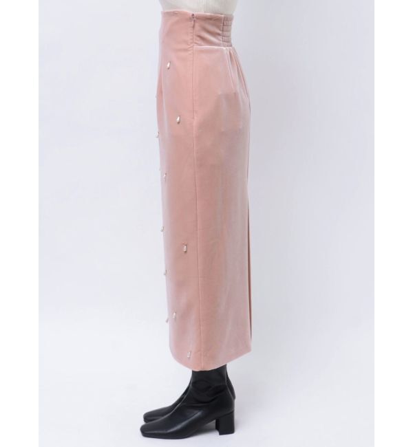 MERCURYDUO「ドロップパールナロースカート」|スカート|