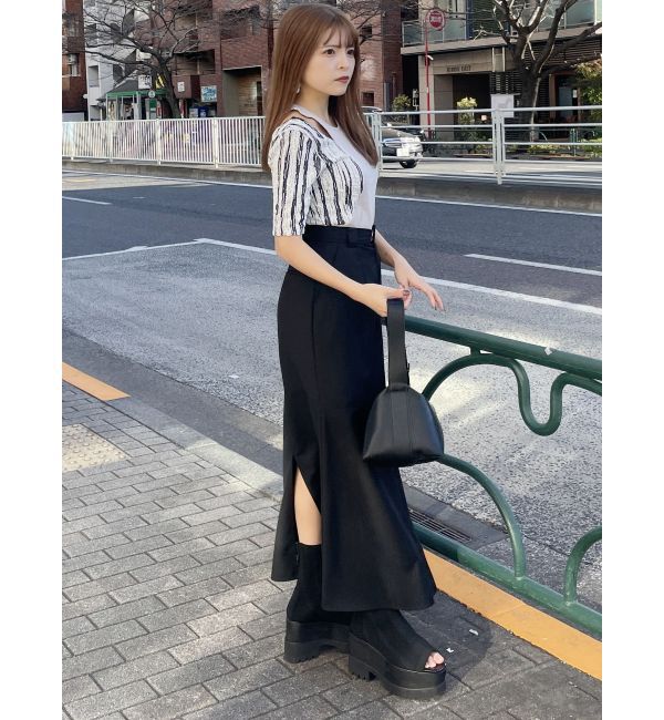 MURUA「カットアウトマーメイドスカート」|スカート|