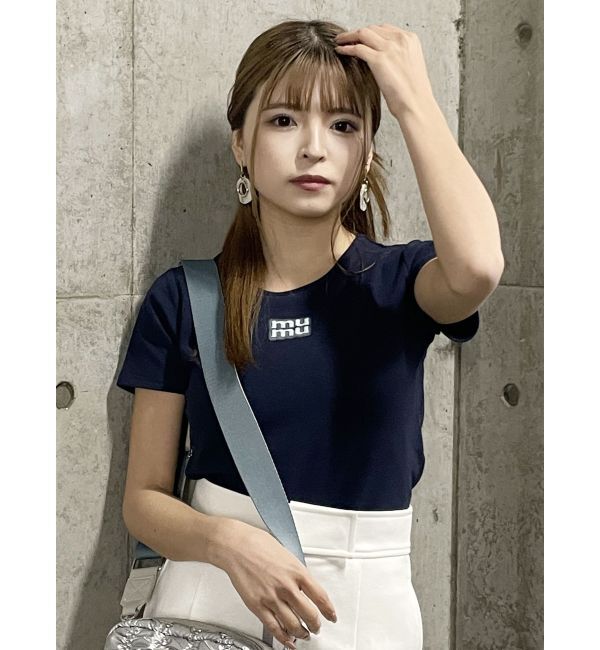 MURUA「ロゴクロップトTシャツ」|Tシャツ・カットソー|