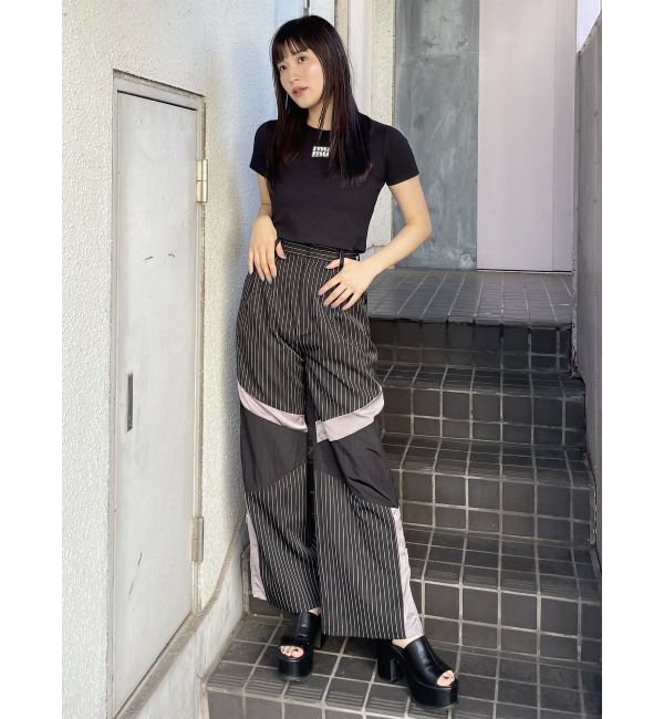 MURUA「ロゴクロップトTシャツ」|Tシャツ・カットソー|