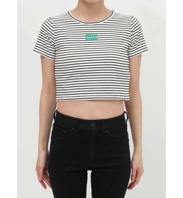 MURUA「ロゴクロップトTシャツ」|Tシャツ・カットソー|