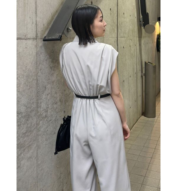 MURUA「ウエストベルトワイドロンパース」|オールインワン|