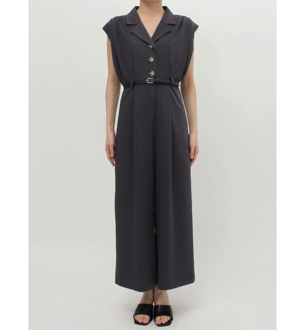 MURUA「ウエストベルトワイドロンパース」|オールインワン|