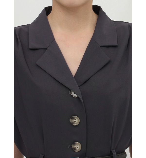 MURUA「ウエストベルトワイドロンパース」|オールインワン|