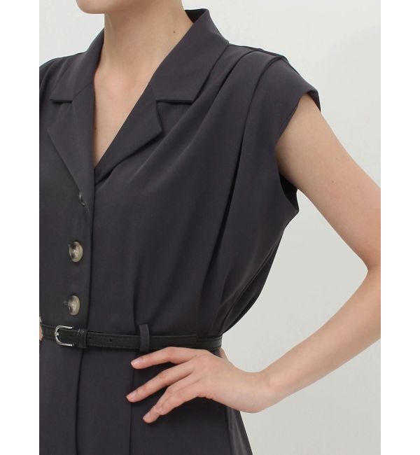 MURUA「ウエストベルトワイドロンパース」|オールインワン|