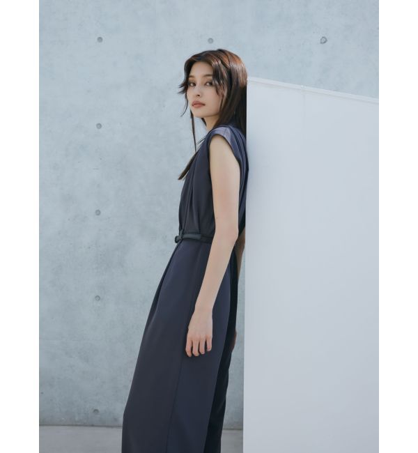 MURUA「ウエストベルトワイドロンパース」|オールインワン|