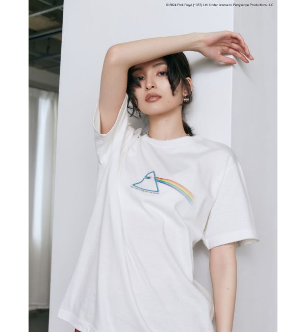 MURUA「【PINK FLOYD】prism oversize Tシャツ」|Tシャツ・カットソー|ホワイト