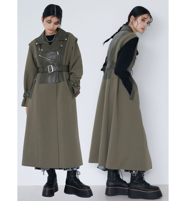 MURUA「ライダースドッキングコート【2WAY】」|その他|