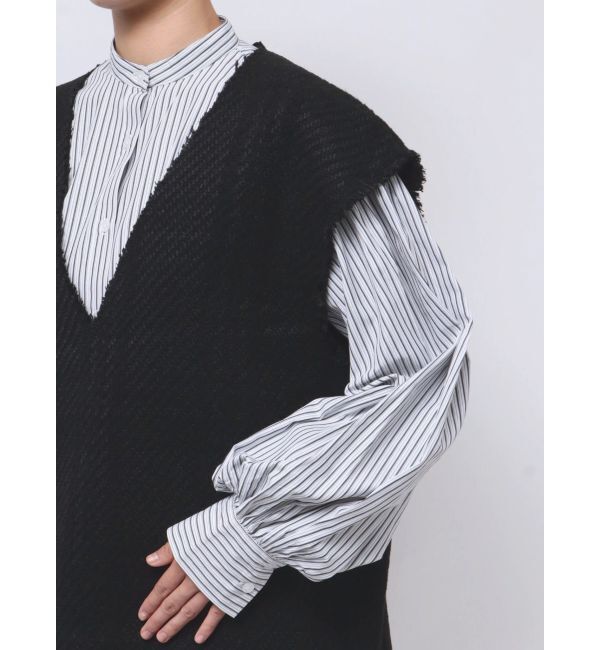 MURUA「オリジナルツイードシャツワンピース【2way】」|ワンピース|