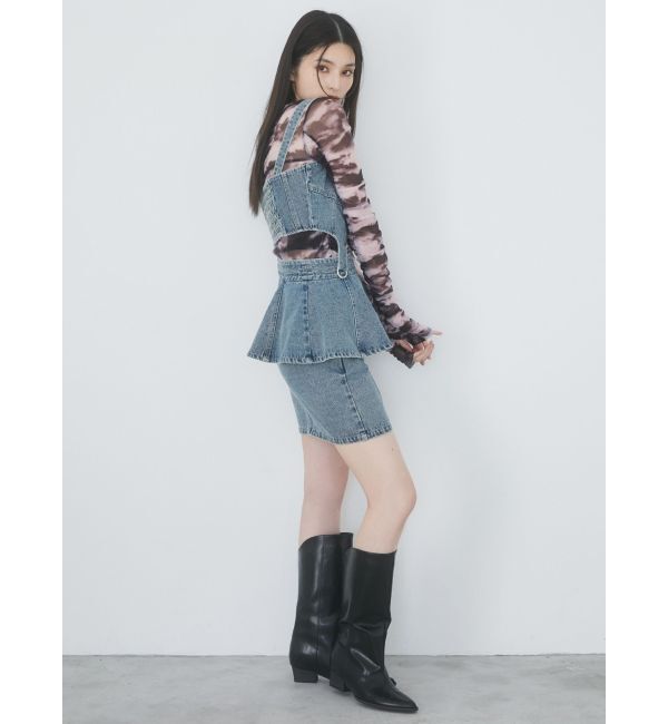 MURUA「ワイドシャフトポインテッドブーツ」|ロングブーツ|