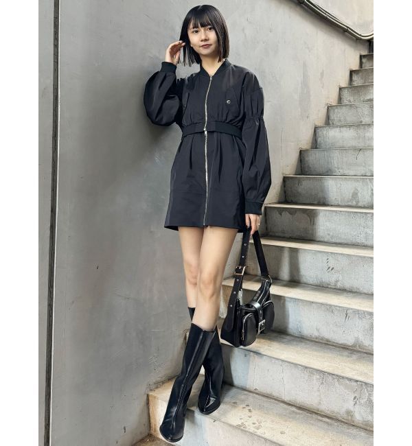 MURUA「ワイドシャフトポインテッドブーツ」|ロングブーツ|