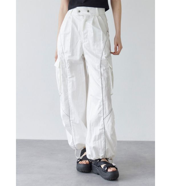 MURUA「ラインカーゴパンツ」|カーゴ|ホワイト