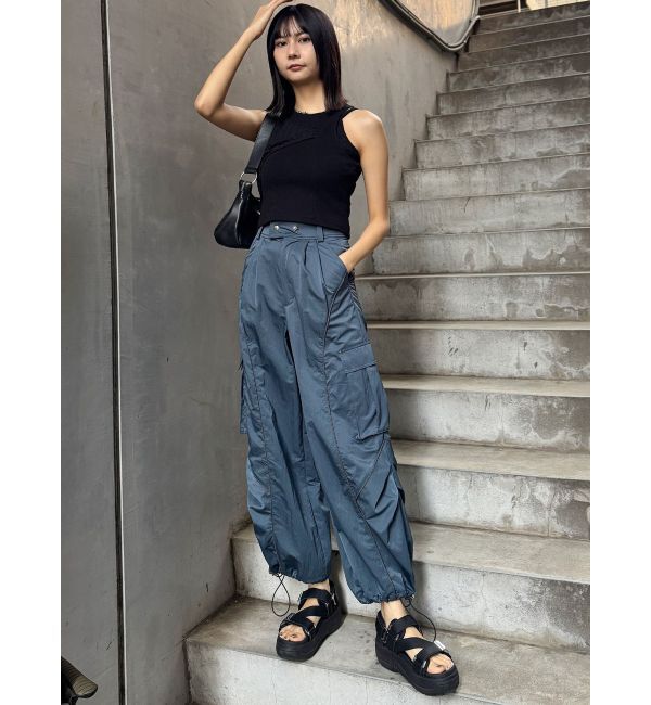 MURUA「ラインカーゴパンツ」|カーゴ|