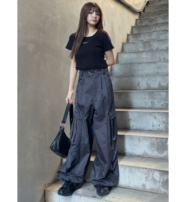 MURUA「ラインカーゴパンツ」|カーゴ|