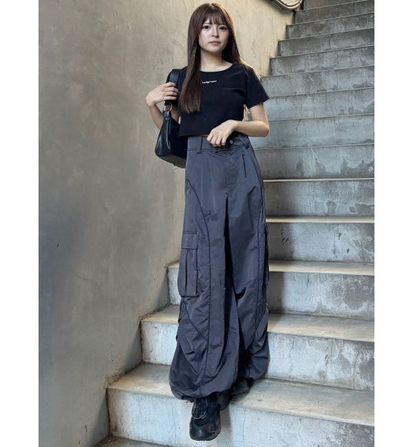 MURUA「ラインカーゴパンツ」|カーゴ|