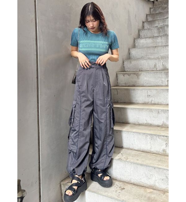 MURUA「ラインカーゴパンツ」|カーゴ|