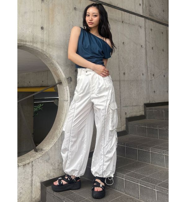 MURUA「ラインカーゴパンツ」|カーゴ|