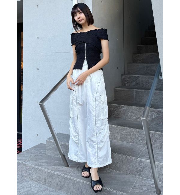 MURUA「ラインカーゴパンツ」|カーゴ|