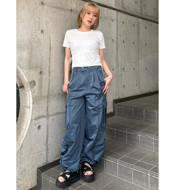 MURUA「ラインカーゴパンツ」|カーゴ|